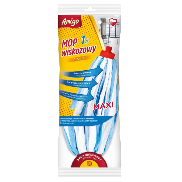 Zdjęcie produktu Mop wiskozowy Amigo wkład zapas Maxi bardzo chłonny bez smug 1 szt.