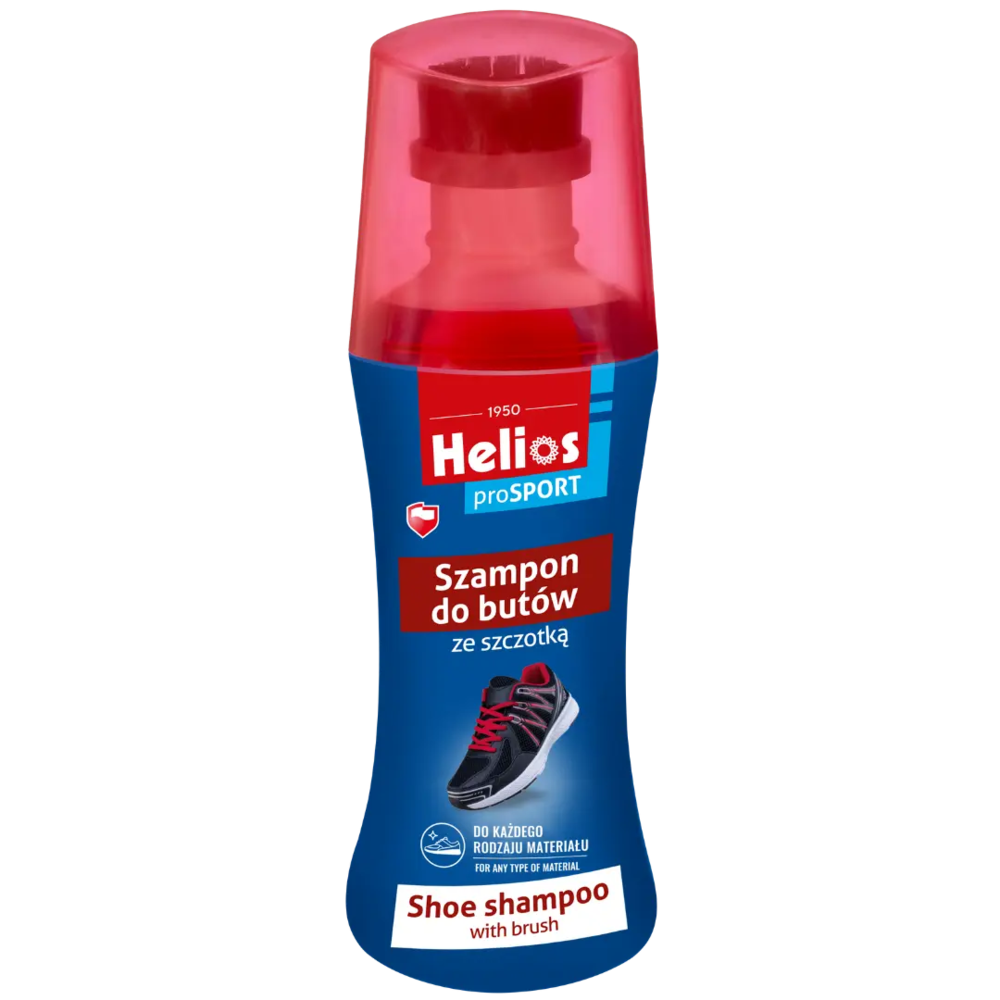 Zdjęcie produktu Szampon do butów Helios proSPORT czyste podeszwy do sneakersów 60ml