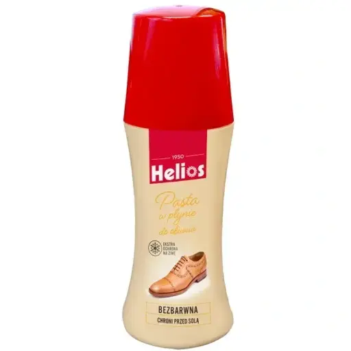 Zdjęcie produktu Pasta do butów w płynie Helios bezbarwna połysk ochrona skóra 60ml