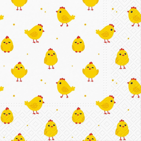 Zdjęcie produktu Serwetki Papierowe Wielkanocne na Stół i Decoupage Eko 33x33 cm 20szt. CUTE CHICKEN