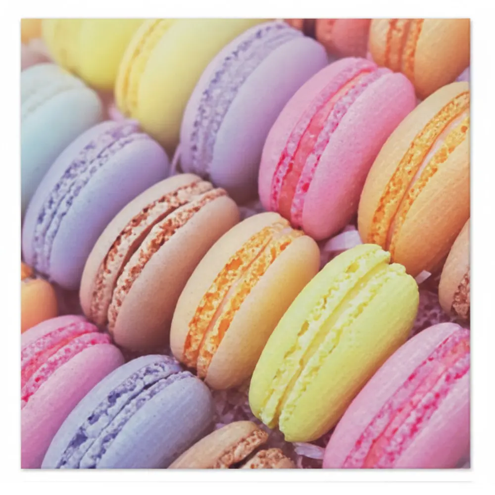 Zdjęcie produktu Serwetki Papierowe na Stół i Decoupage Eko 33x33 cm 20szt. SWEET MACARONS