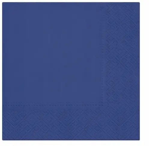 Zdjęcie produktu Serwetki papierowe PAW granat navy blue 3-warstwowe chłonne dekoracyjne 33x33cm 20 szt.