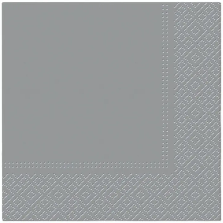 Zdjęcie produktu Serwetki papierowe PAW szare 3-warstwowe chłonne dekoracyjne 33x33cm 20 szt.