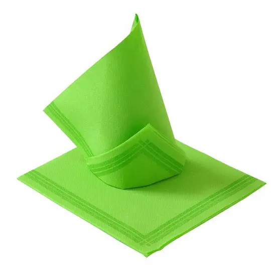 Zdjęcie produktu Serwetki Papierowe z bibuły FSC Tendance jasny zielony z paskami grube chłonne 38x38cm 50szt.