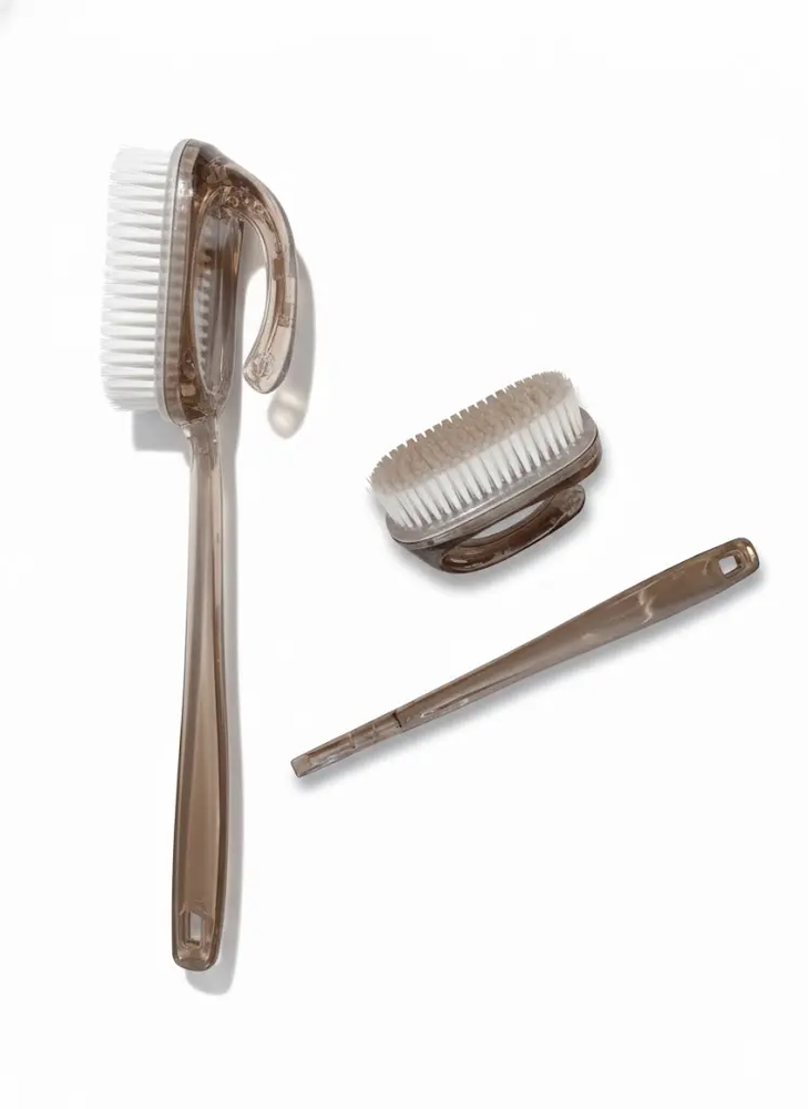 Zdjęcie produktu Szczotka do pleców Ela kąpielowa myjka 40cm długa rączka zdejmowana szczotka masażer do ciała 1szt.