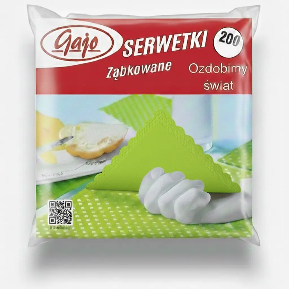 Zdjęcie produktu Serwetki papierowe lemonka celuloza gastronomiczne 15x15cm 200szt.