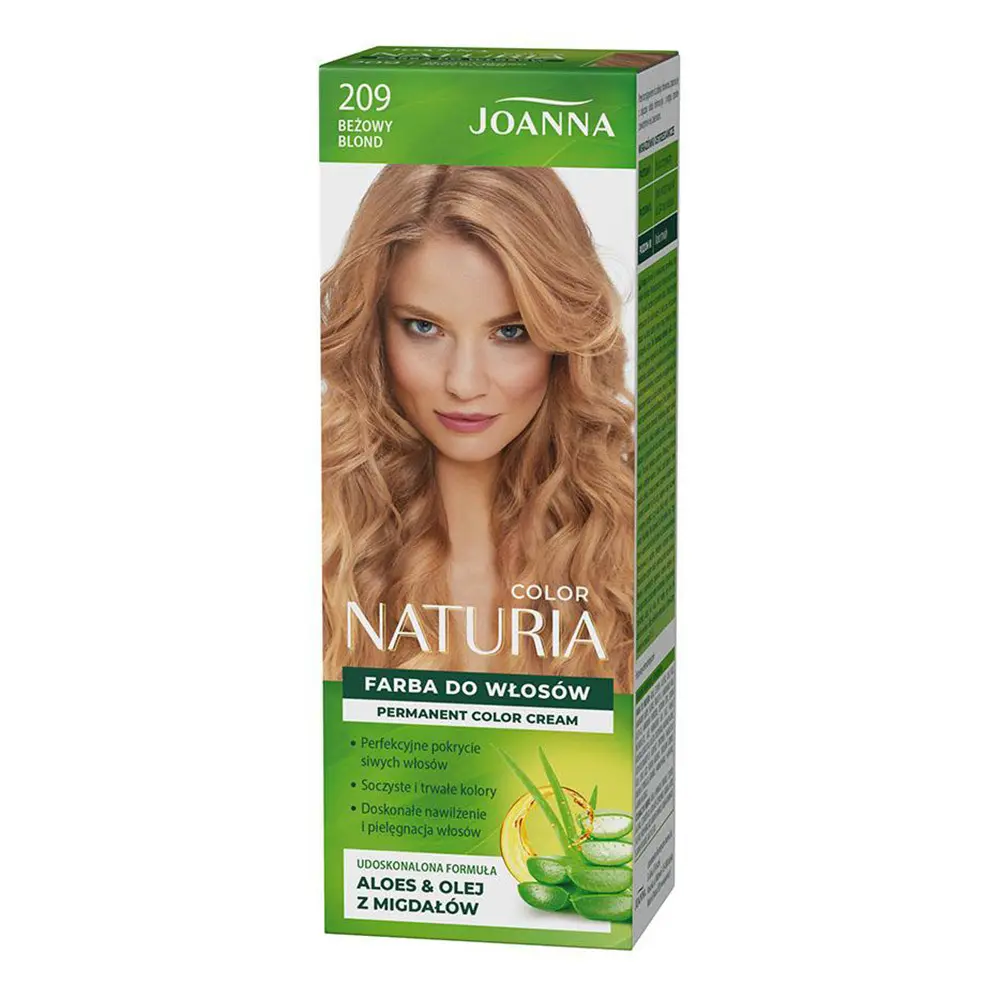 Zdjęcie produktu Farba do włosów Joanna Naturia Color 209 Beżowy Blond trwała z aloesem
