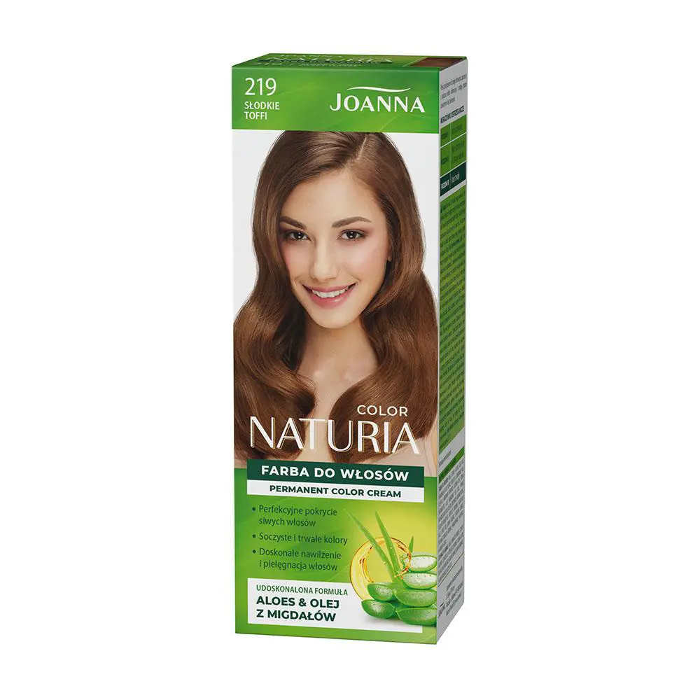 Zdjęcie produktu Joanna Naturia Color farba do włosów 219 Słodkie Toffi jasny brąz trwała
