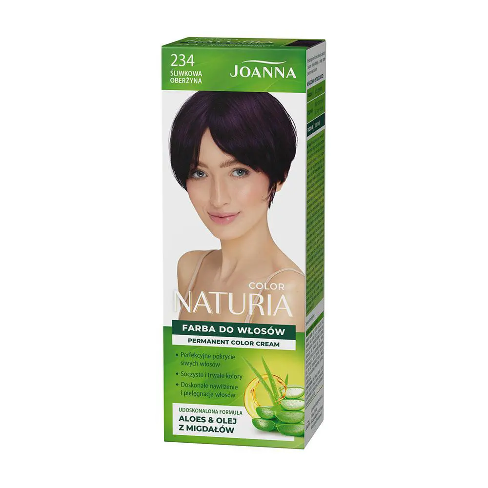 Zdjęcie produktu Joanna Naturia Color Farba 234 Śliwkowa Oberżyna Trwała z Aloesem