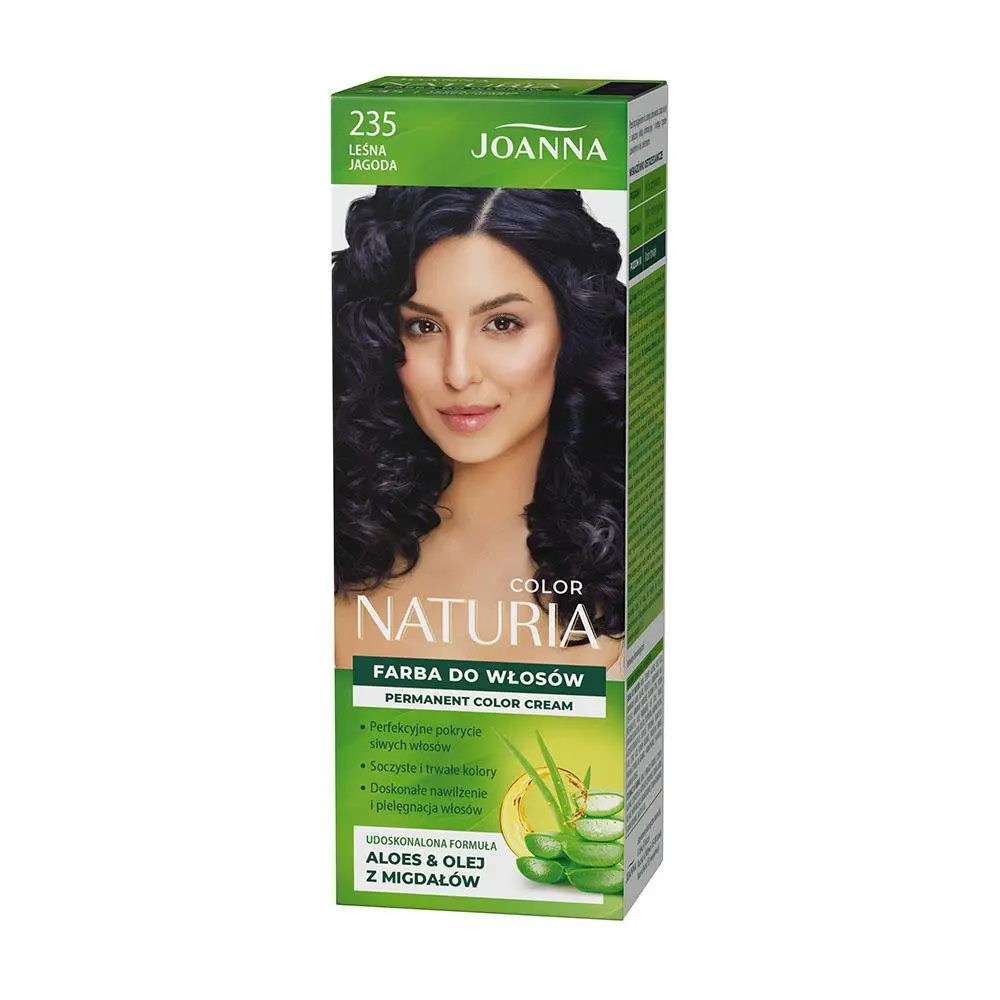 Zdjęcie produktu Joanna Naturia Color 235 Farba do Włosów Leśna Jagoda Czerń z Poświatą