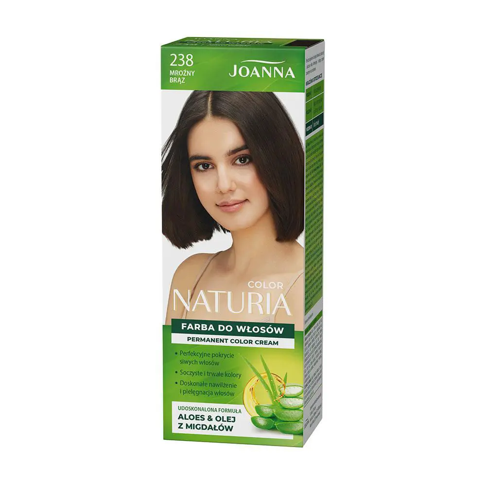 Zdjęcie produktu Joanna Naturia Color 238 Mroźny Brąz Farba do włosów Trwała z aloesem