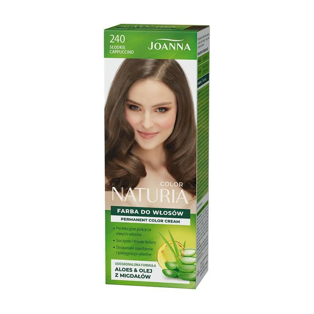 Zdjęcie produktu Joanna Naturia Color Farba 240 Słodkie Cappuccino Brąz Trwała do Włosów
