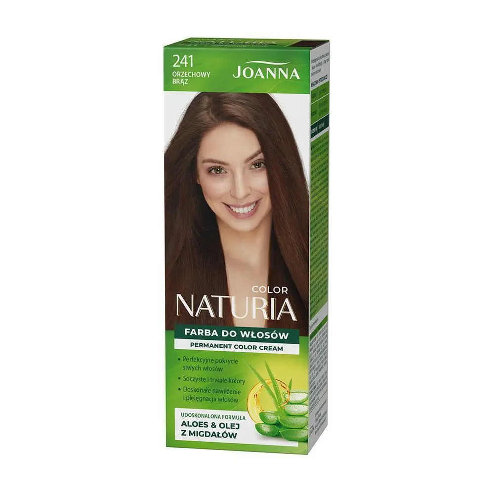 Zdjęcie produktu Naturia Color Farba do włosów 241 Orzechowy Brąz Trwała Krycie Siwizny