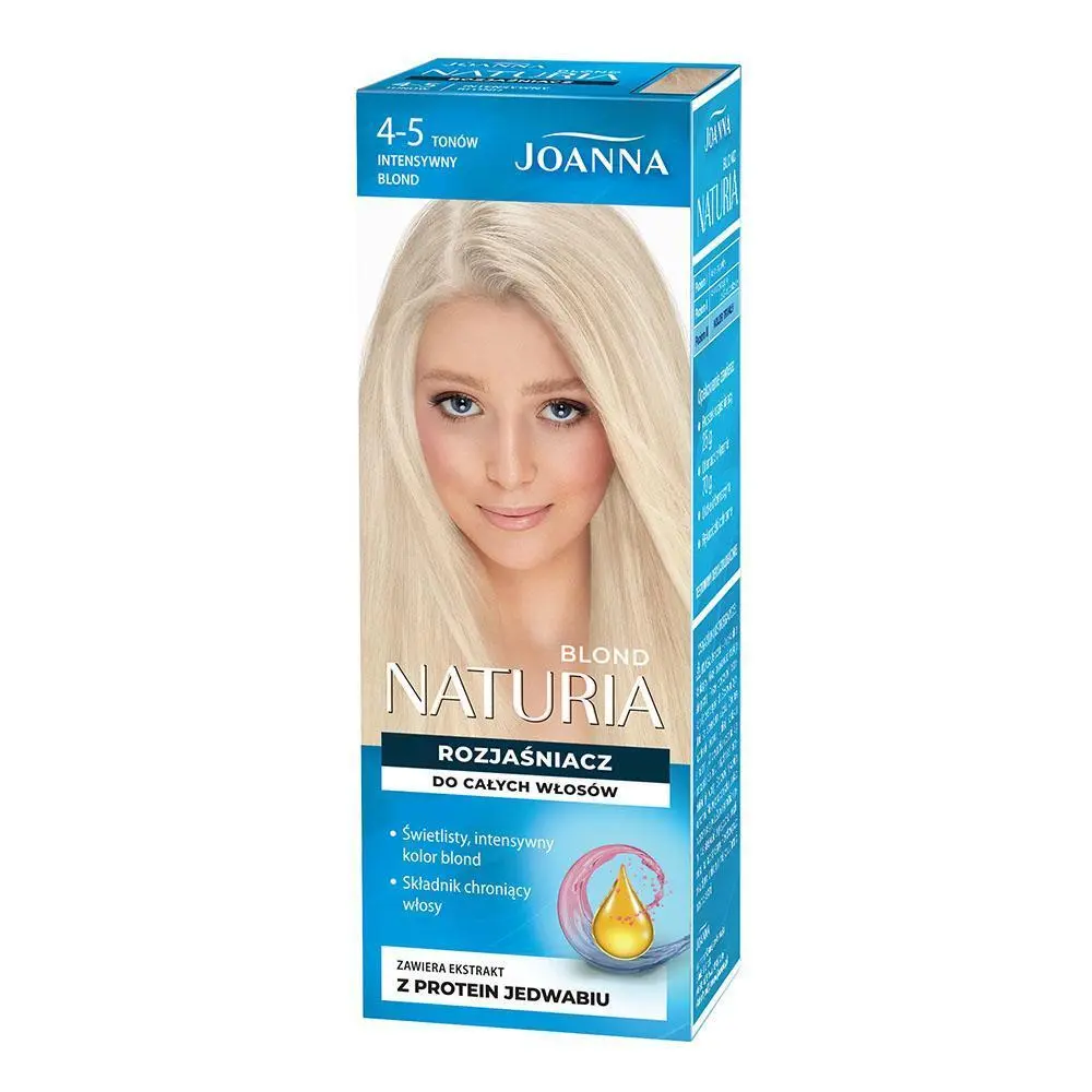 Zdjęcie produktu Joanna Naturia Blond Rozjaśniacz do Włosów o 4-5 Tonów z Jedwabiem Trwały