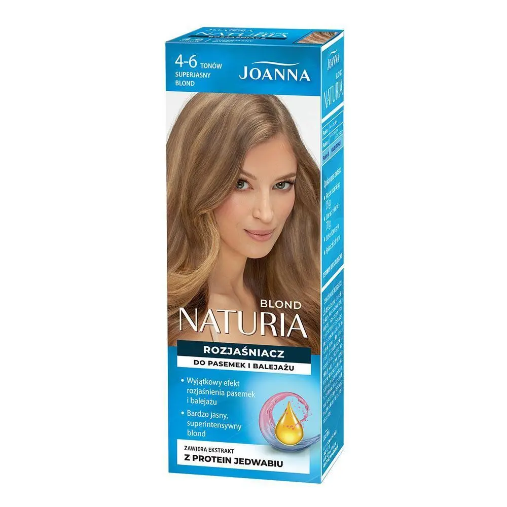 Zdjęcie produktu Joanna Naturia Blond rozjaśniacz do pasemek balejażu 4-6 tonów z jedwabiem