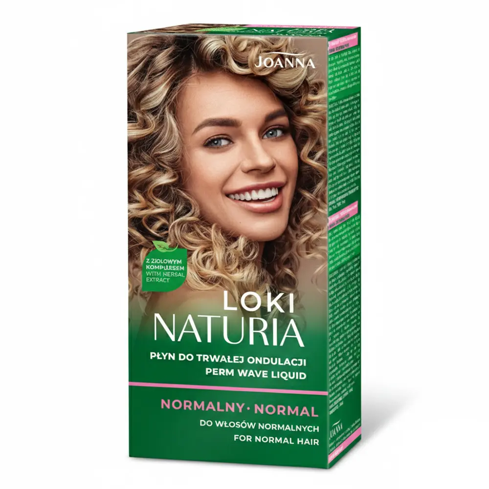 Zdjęcie produktu Joanna Naturia Loki płyn do trwałej ondulacji włosy normalne zestaw 100ml