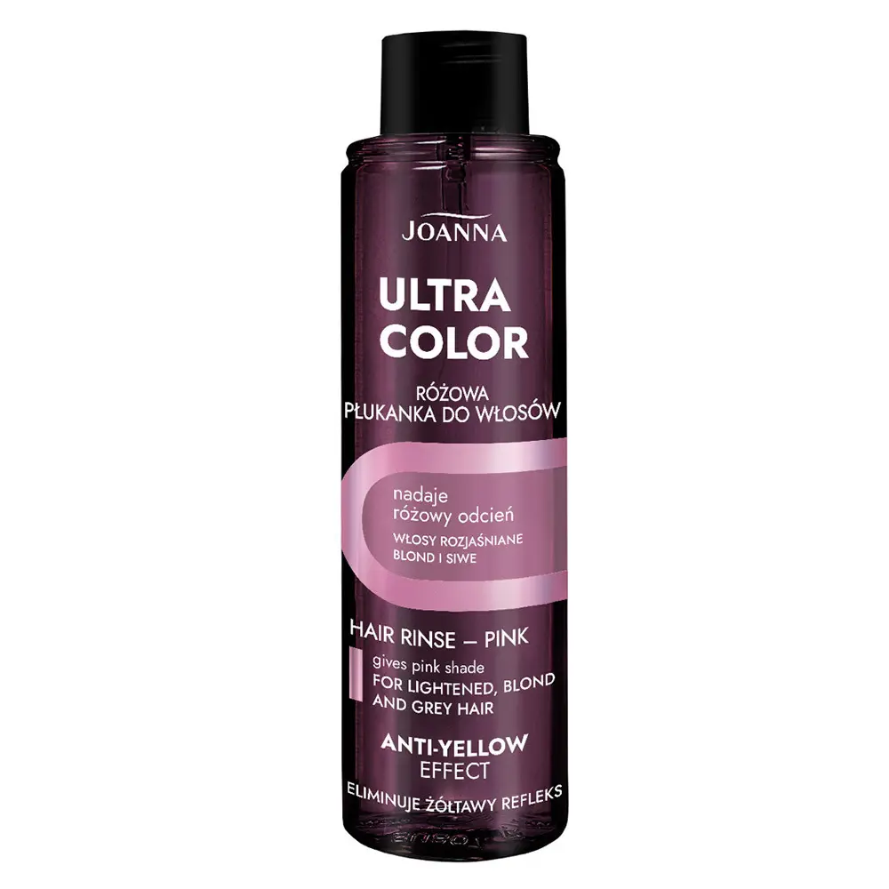 Zdjęcie produktu ULTRA Color Płukanka Różowa do Włosów Blond Siwych Joanna 150ml Tonująca