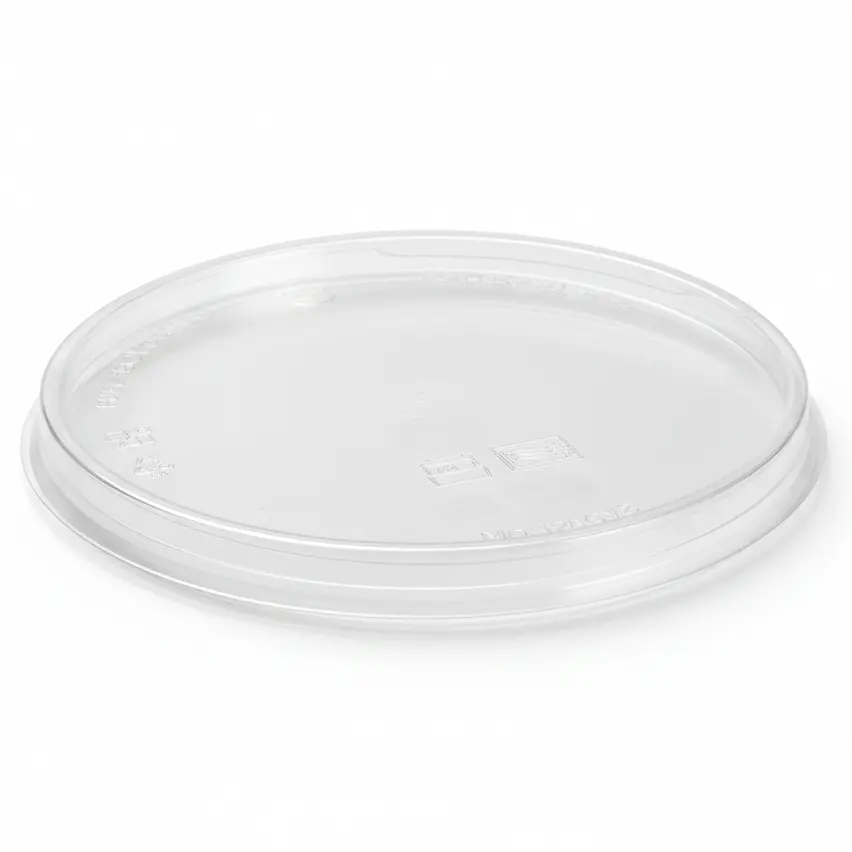 Zdjęcie produktu Pokrywka Wieczko przykrywka do Pojemnika okrągłego PP do Zmywarki Mikrofali ∅125 PRE125CV Bez SUP 50szt.