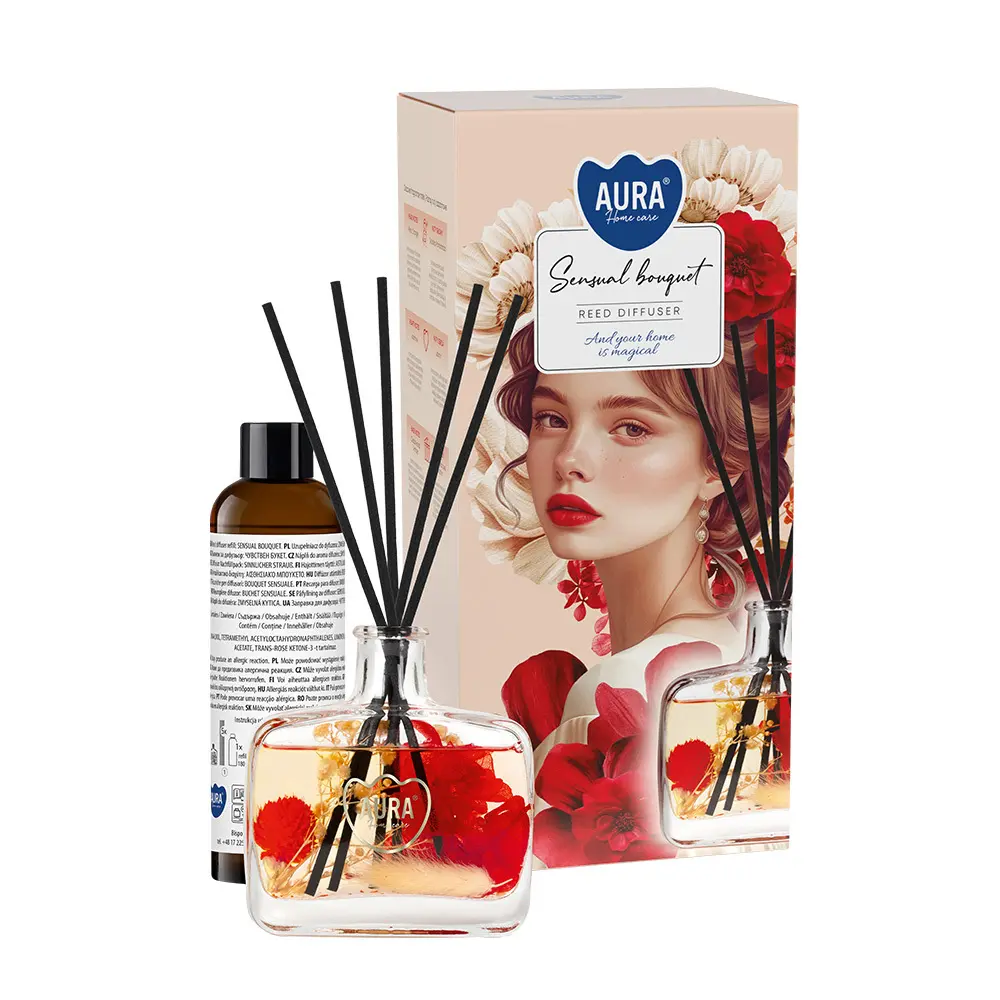 Zdjęcie produktu Dyfuzor zapachowy patyczki zapach do domu Zmysłowy Bukiet ARD-001-501 180ml