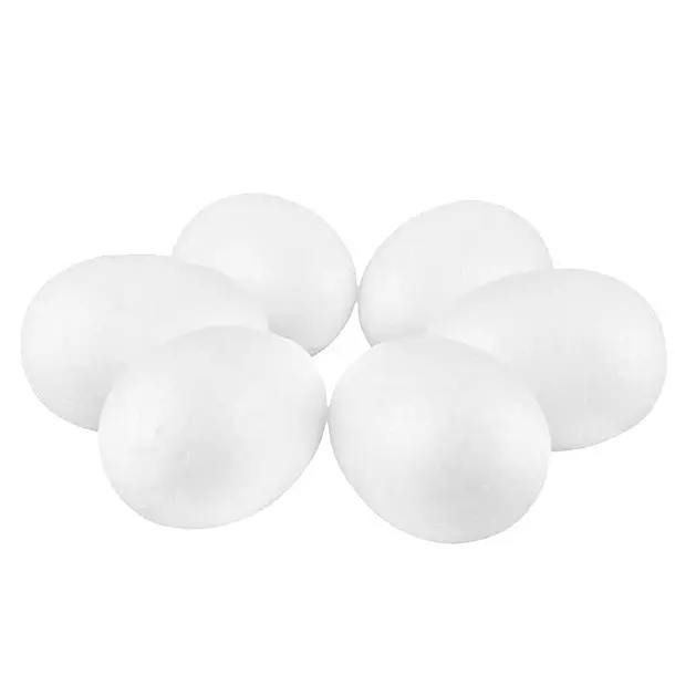 Zdjęcie produktu Jajka Styropianowe Wielkanocne Dekoraacje zestaw Baza Kreatywna 6 szt. 6cm