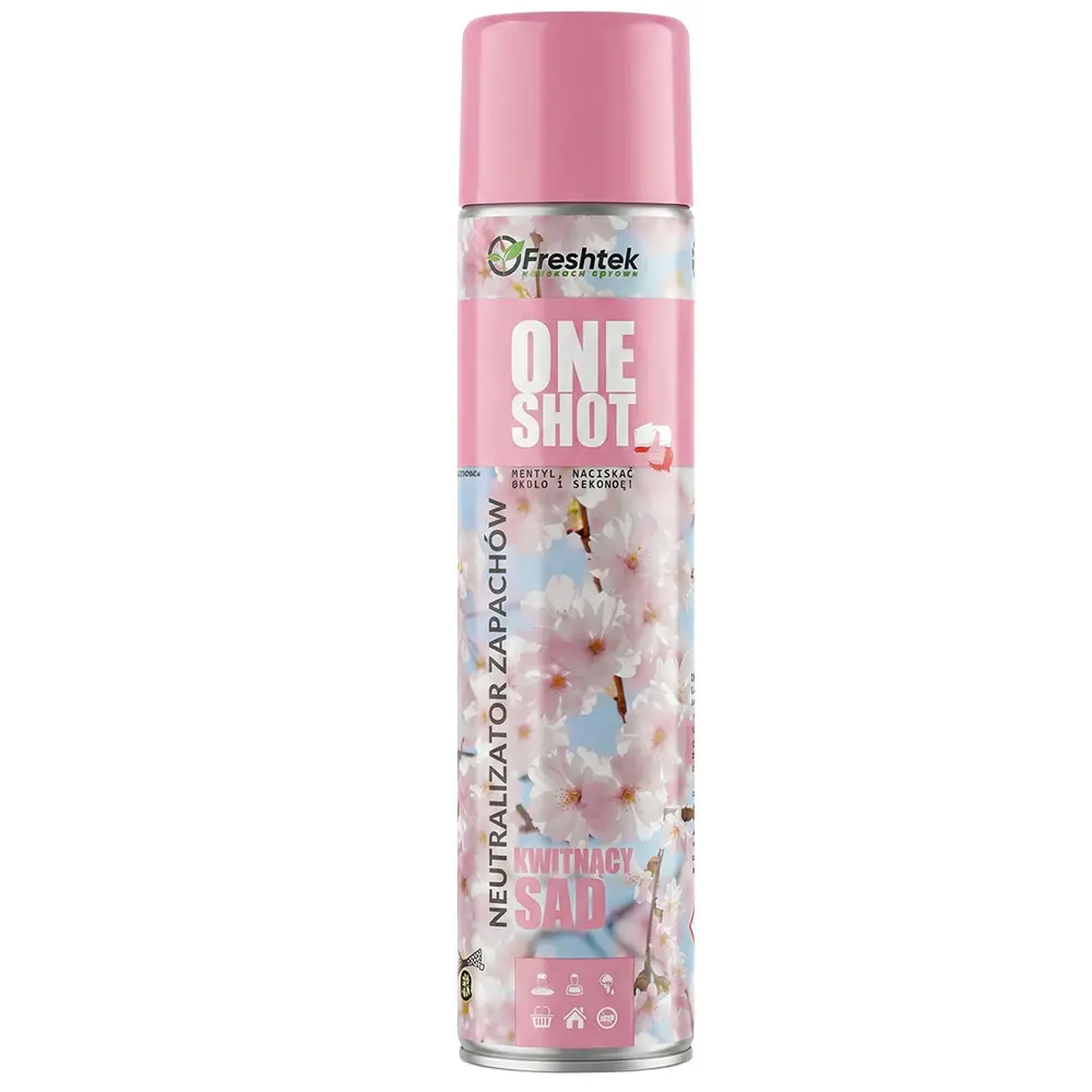 Zdjęcie produktu Odświeżacz powietrza neutralizator zapachów one shot Kwitnący sad spray 600 ml