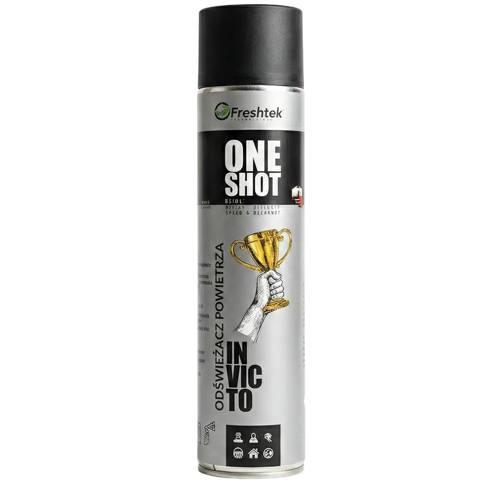 Zdjęcie produktu Odświeżacz powietrza neutralizator zapachów one shot Invictus spray 600 ml