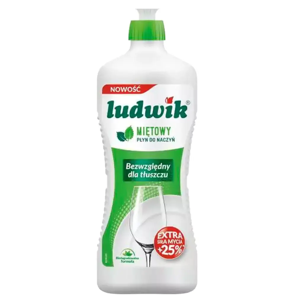 Zdjęcie produktu Ludwik płyn do mycia naczyń mięta mocny wydajny miętowy 900 g