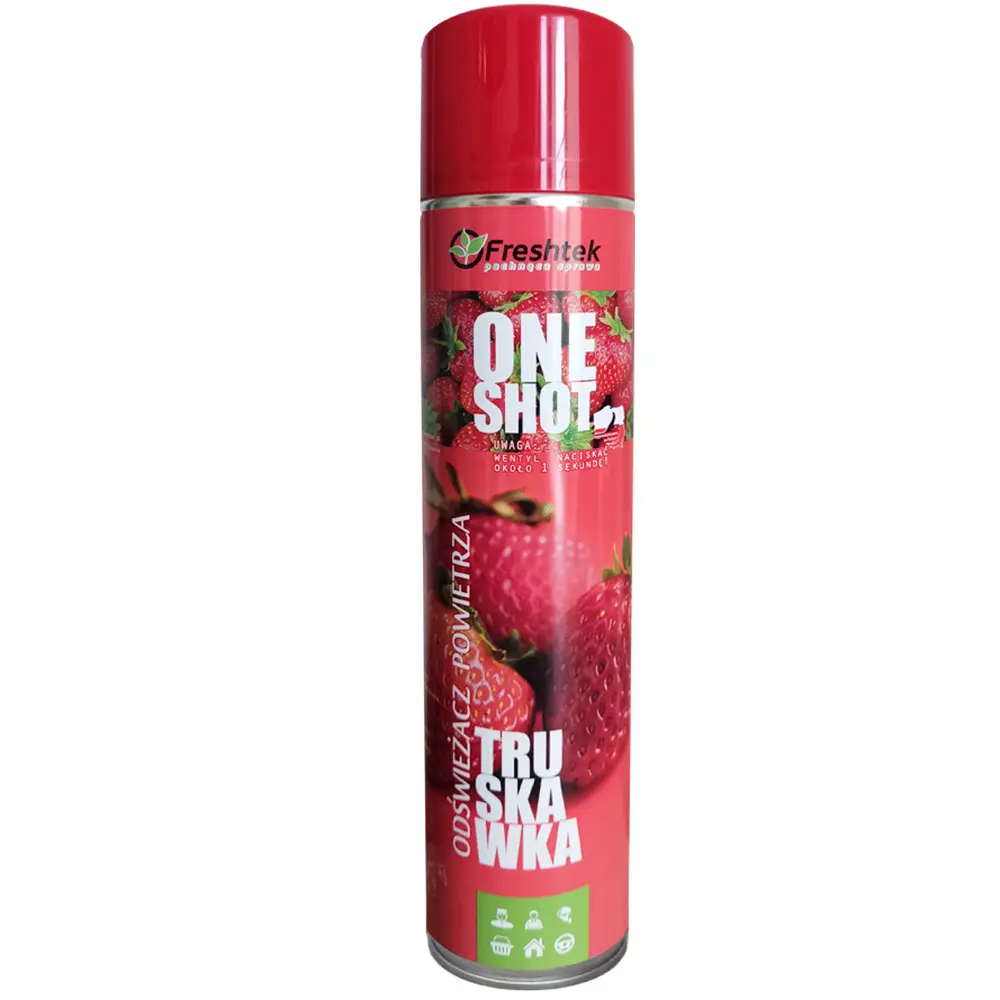 Zdjęcie produktu Odświeżacz powietrza neutralizator zapachów one shot Truskawka spray 600 ml