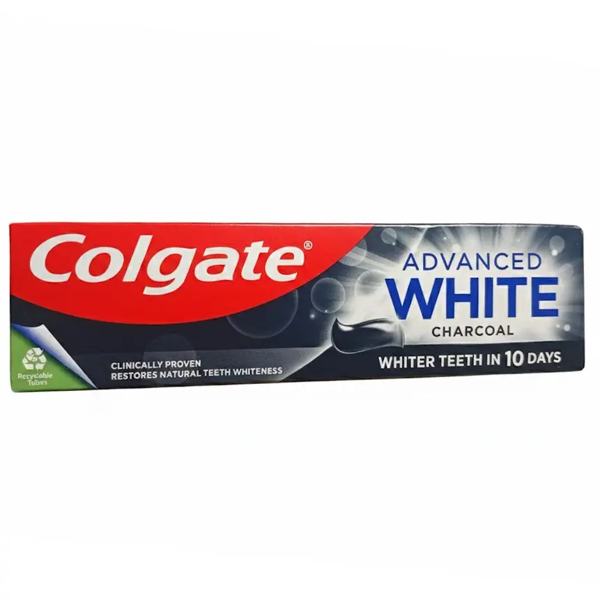 Zdjęcie produktu Pasta do zębów Colgate Advanced White Charcoal aktywny węgiel wybielająca 75ml