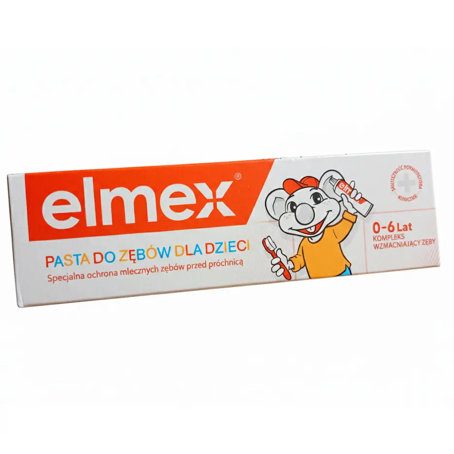 Zdjęcie produktu Pasta do zębów Elmex dla dzieci 0-6 lat przeciw próchnicy Junior 75ml