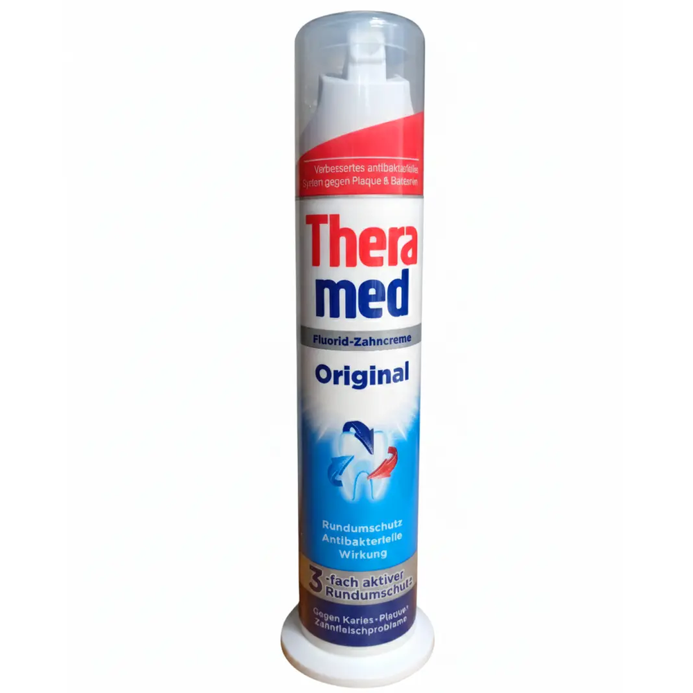 Zdjęcie produktu Pasta do zębów Theramed Original z pompką antybakteryjna 100 ml