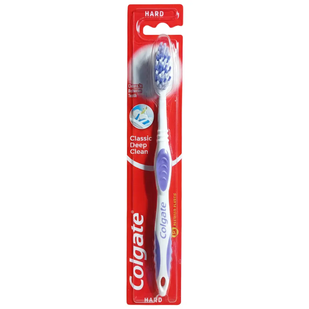 Zdjęcie produktu Szczoteczka do zębów Colgate Classic Deep Clean twarda hard mocna profilowana