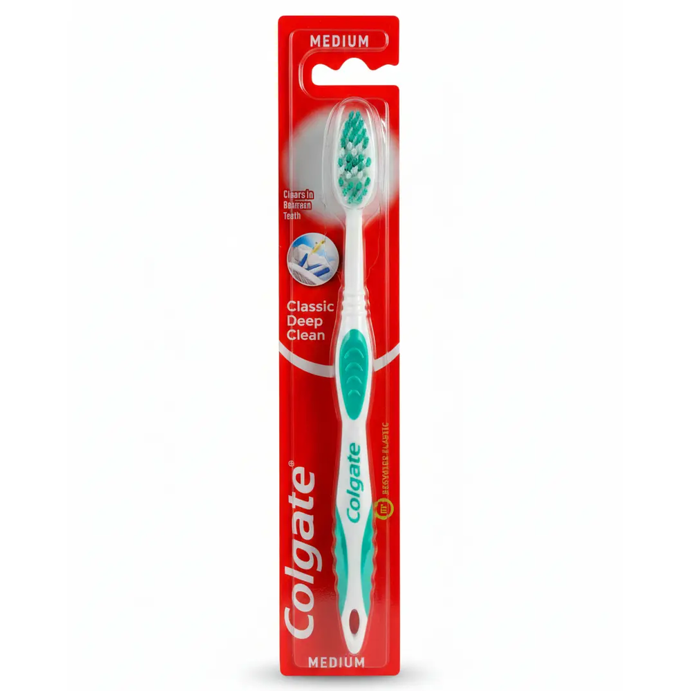Zdjęcie produktu Szczoteczka do zębów Colgate Classic średnia Medium manualna do mycia zębów