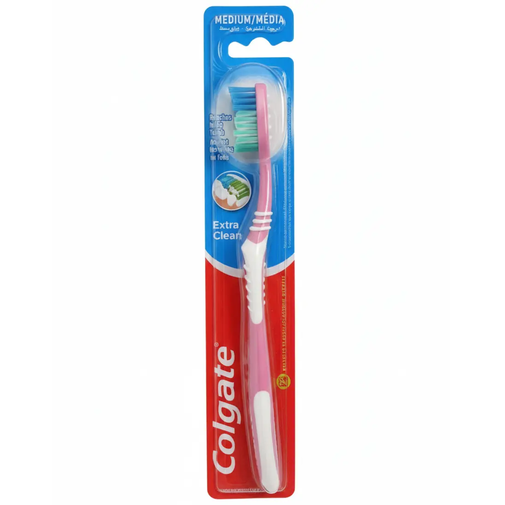 Zdjęcie produktu Szczoteczka do zębów Colgate Extra Clean średnia Medium klasyczna 1 szt.