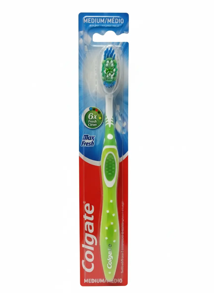 Zdjęcie produktu Szczoteczka do zębów Colgate Max Fresh Medium Czyścik Języka Średnia 1szt.