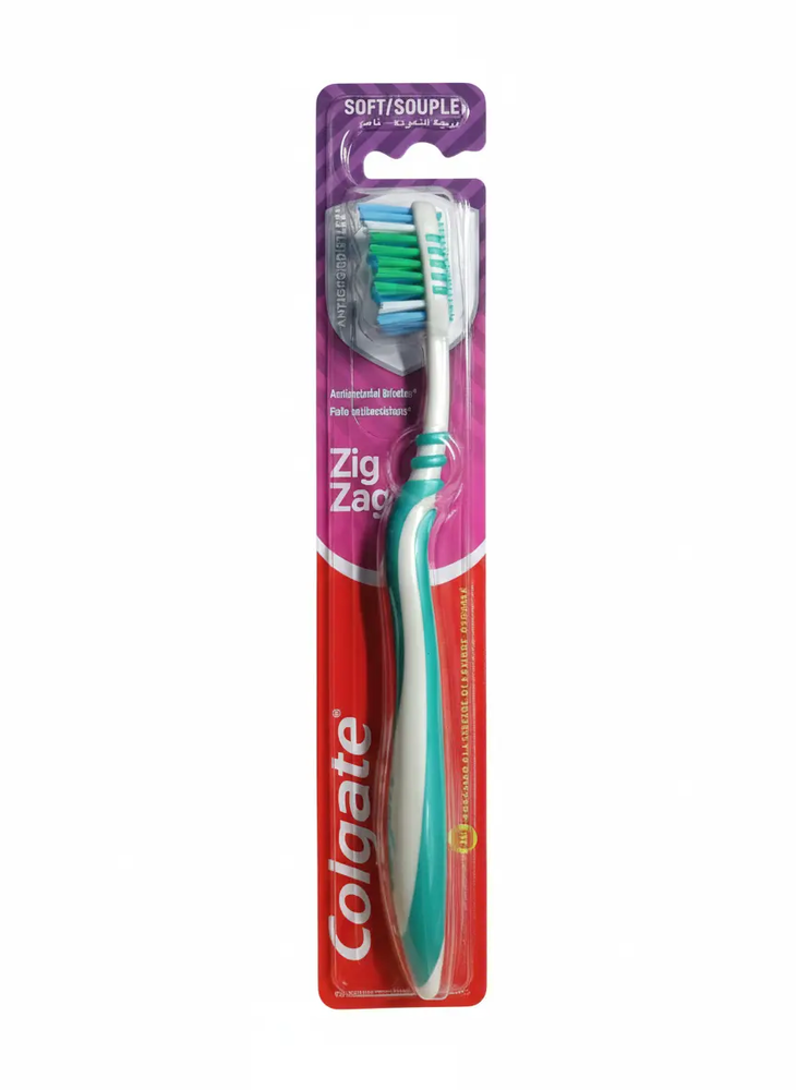Zdjęcie produktu Szczoteczka do zębów Colgate Zig Zag Soft miękka higiena jamy ustnej 1szt.