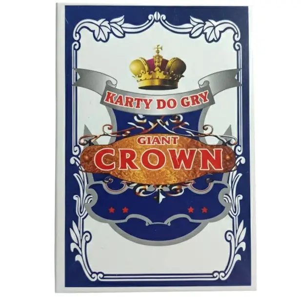 Zdjęcie produktu Karty do gry talia 54 sztuki klasyczne giant crown 9x6 cm