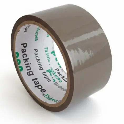 Zdjęcie produktu Taśma pakowa brązowa klejąca akrylowa mocna 48 mm 1 sztuka