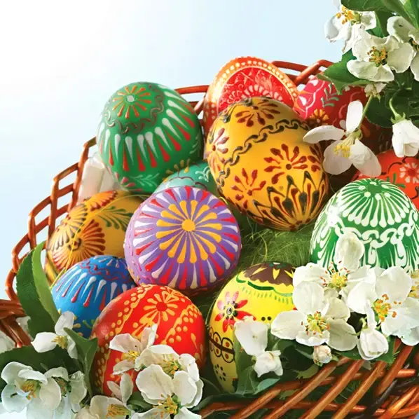 Zdjęcie produktu Serwetki papierowe Wielkanocne Daisy kolorowe jajka Easter eggs 33x33 cm 20 sztuk