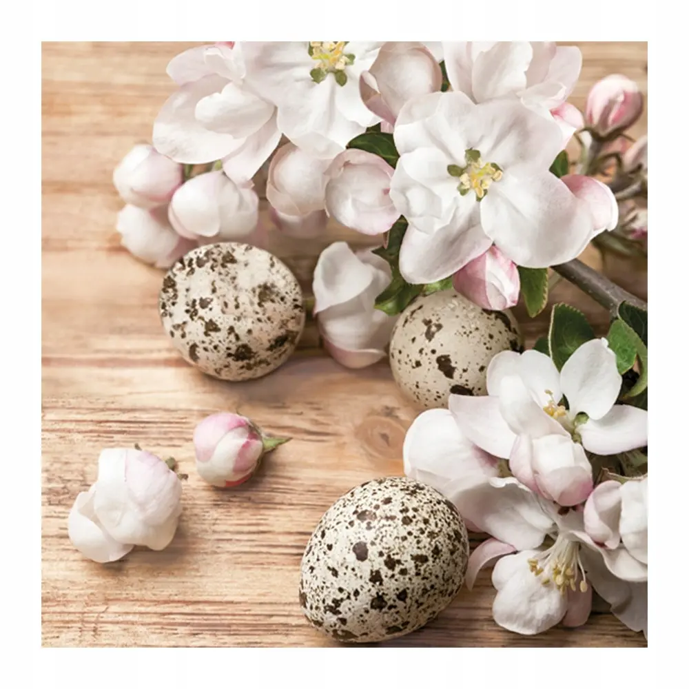 Zdjęcie produktu Serwetki papierowe Wielkanocne Daisy Eggs z kwiatem jabłoni 33x33 cm 20 szt.