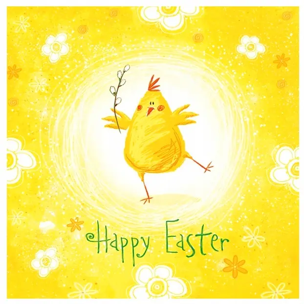 Zdjęcie produktu Serwetki papierowe wielkanocne Daisy Happy chicken 20 sztuk 33x33 cm