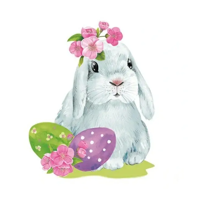 Zdjęcie produktu Serwetki papierowe wielkanocne Zajączek Wielkanoc Easter Bunny 20 sztuk