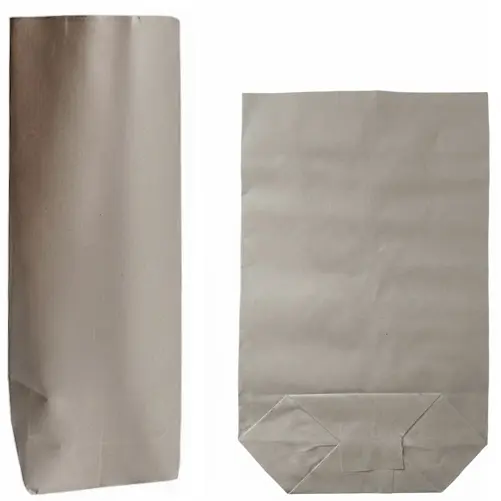 Zdjęcie produktu Torebki papierowe Krzyżowe Eko szara na sypką żywność drobiazgi rozm. na płasko 12x16 cm poj. 0,25kg