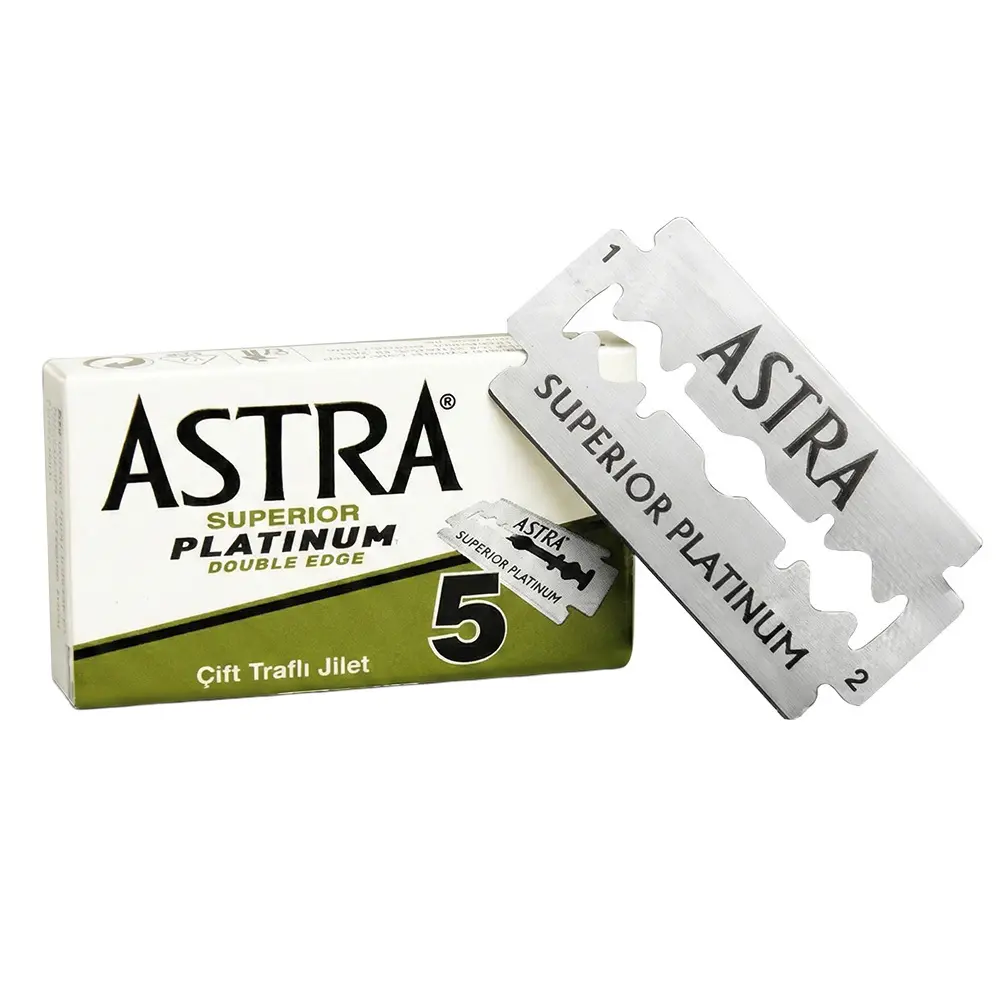 Zdjęcie produktu Żyletki do golenia astra platinum 5 sztuk ostre stalowe
