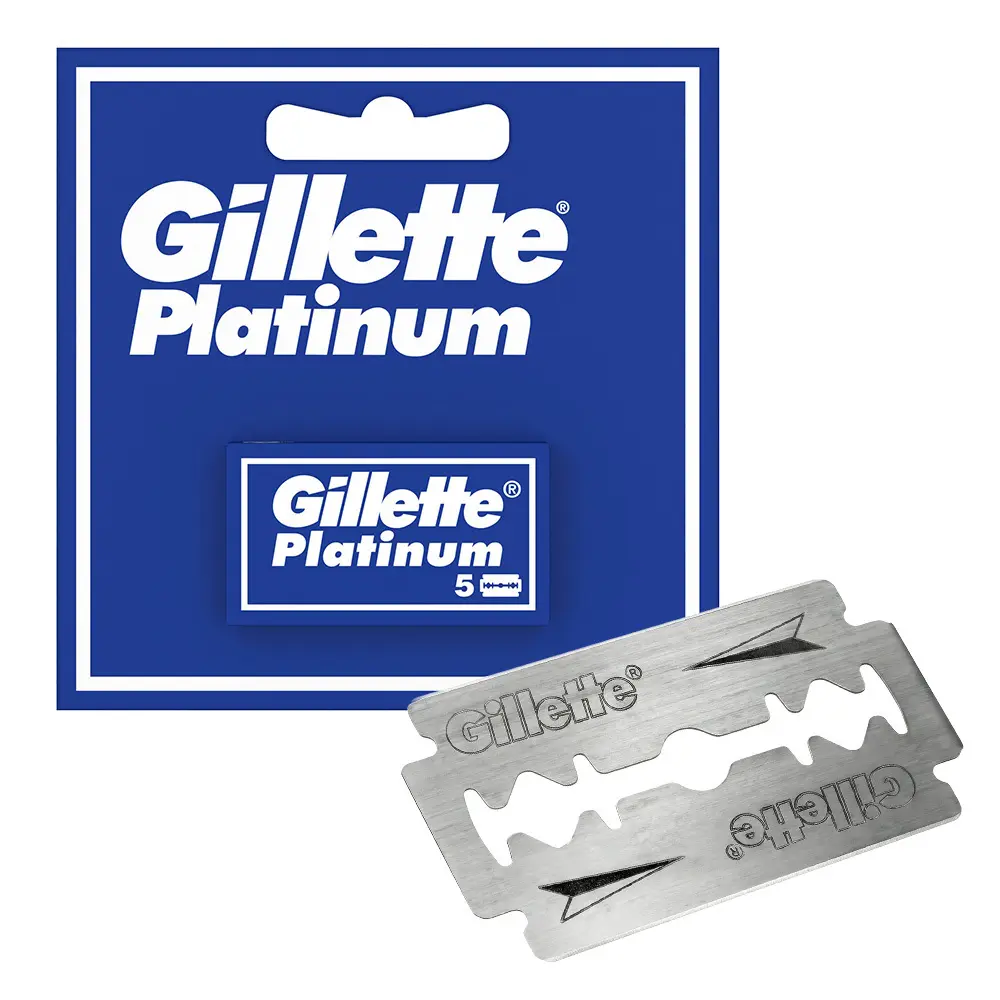 Zdjęcie produktu Zyletki do golenia stal nierdzewna ostrza platinum 5 sztuk