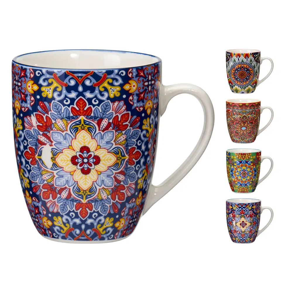 Zdjęcie produktu Kubek porcelanowa do kawy herbaty duży ucho napoje 350 ml