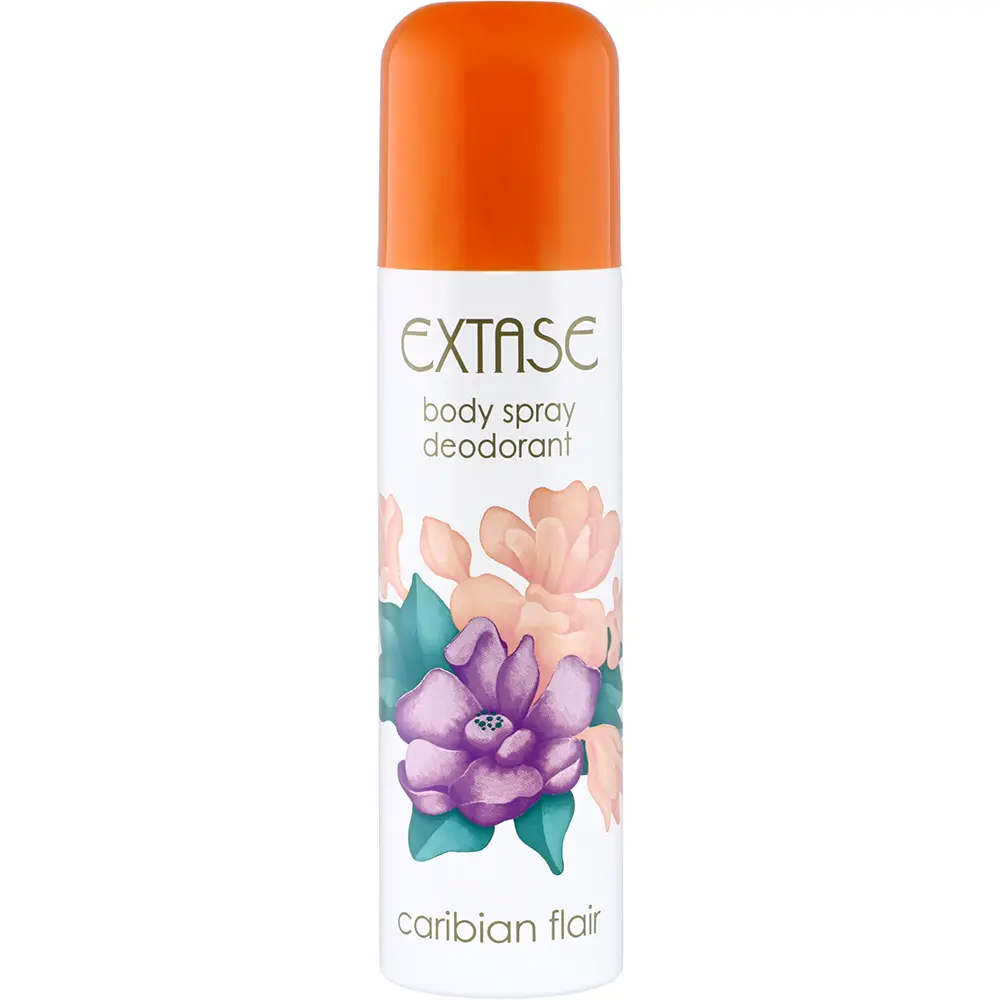 Zdjęcie produktu Dezodorant damski w sprayu Extase Caribian Flair kwiatowy zapach do ciała 150ml