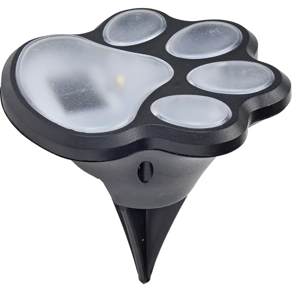 Zdjęcie produktu Lampa solarna ogrodowa kocia łapka led ozdoba ogrodu 1 sztuka 9x9x9 cm