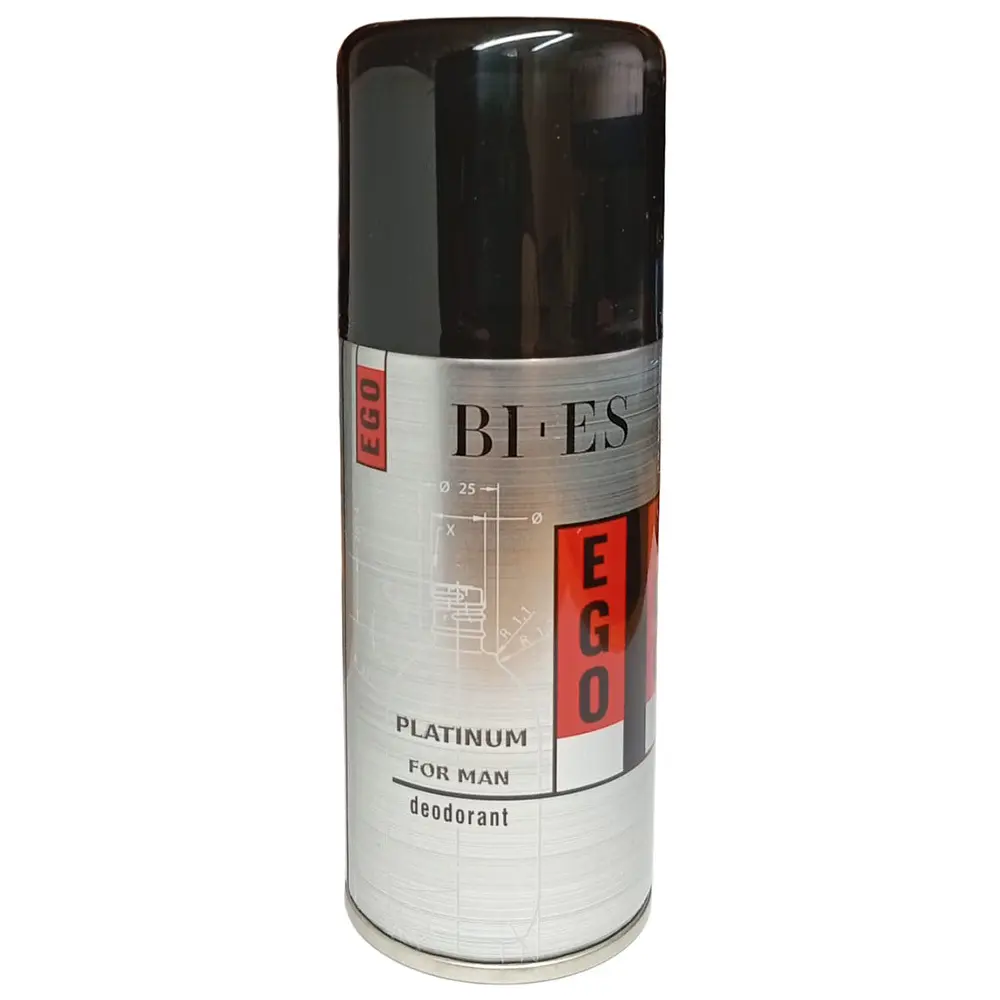 Zdjęcie produktu Dezodorant męski Bi-es Ego Platinum spray perfumowany długotrwała świeżość 150ml