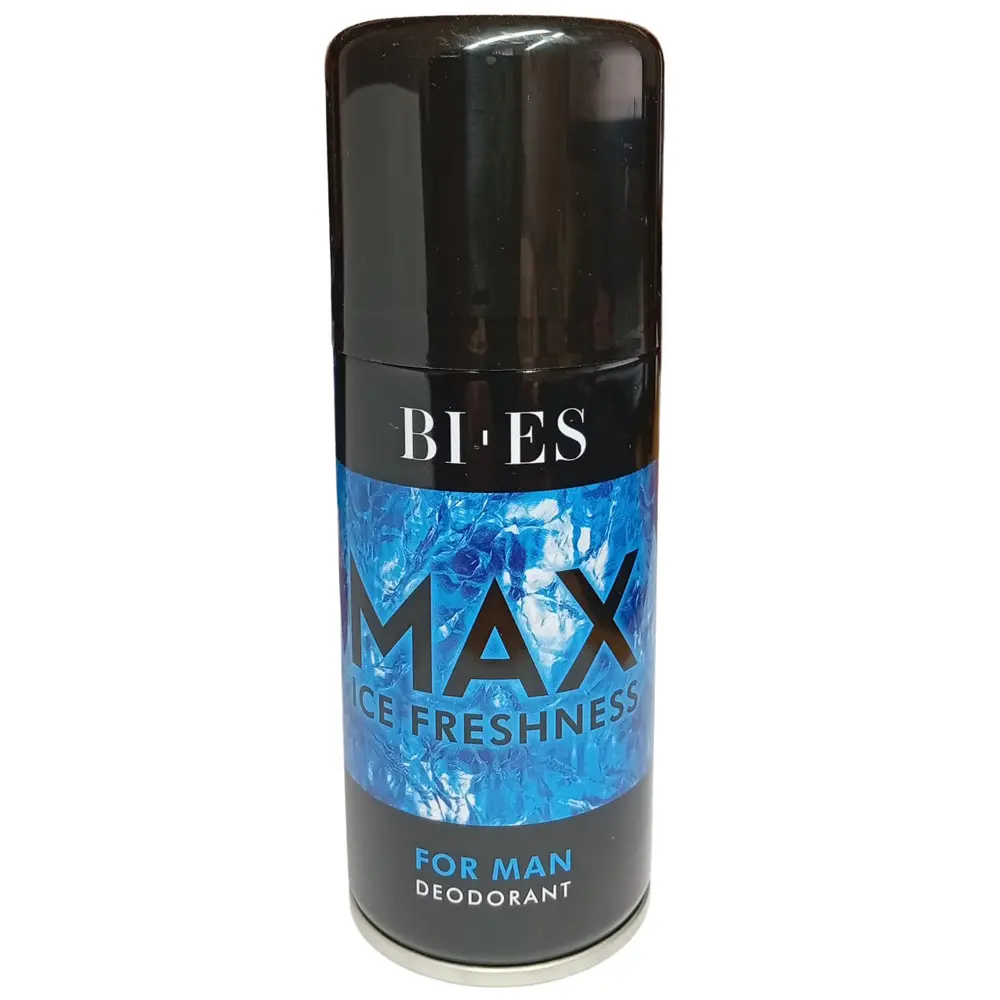 Zdjęcie produktu Dezodorant męski Bi-es Max Ice Freshness spray perfumowany długotrwała świeżość 150ml